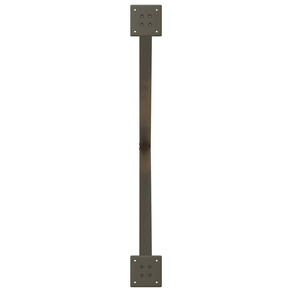 spisebordsben X-formet 2 stk. naturstål 90x(72-73) cm stål