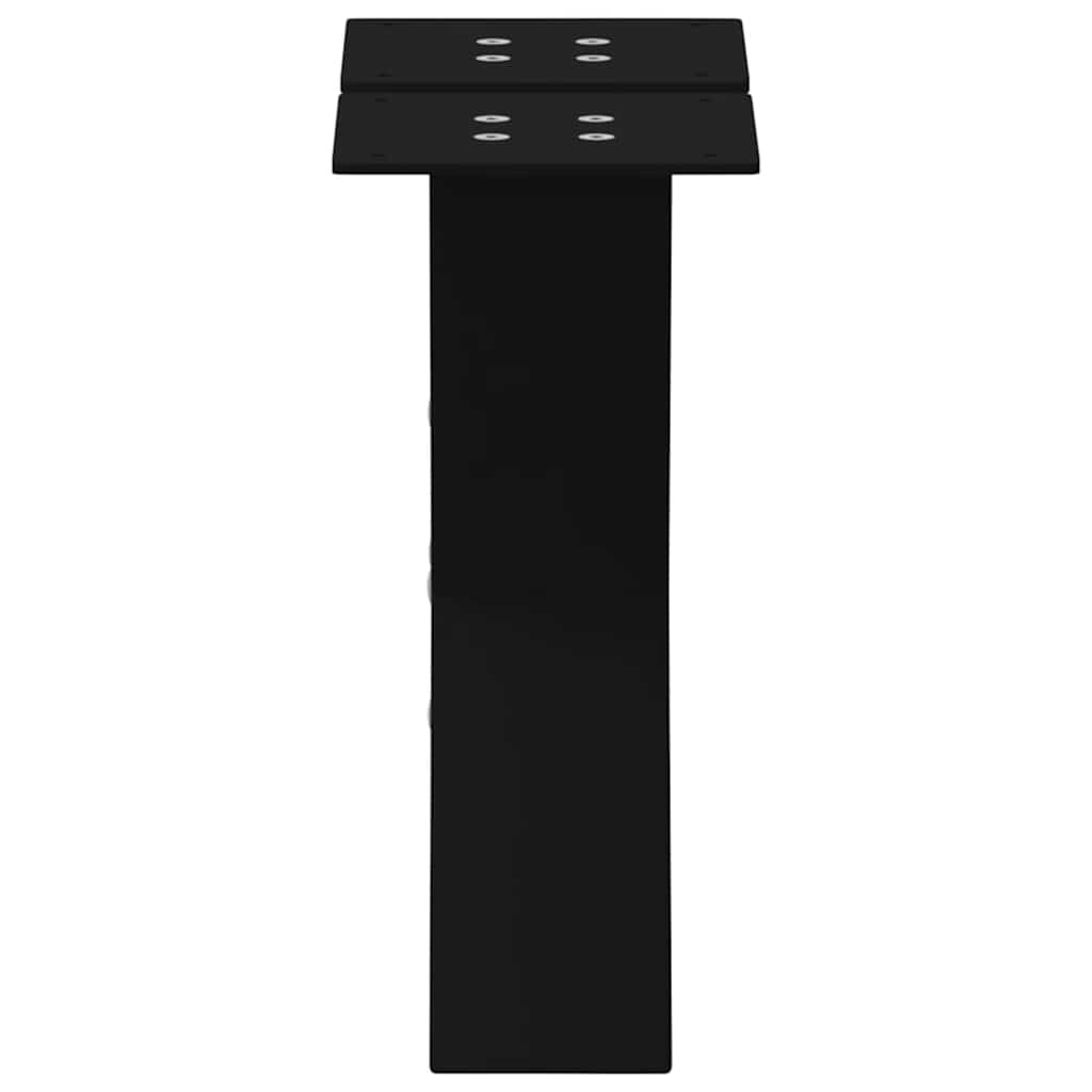 sofabordsben X-formet 2 stk. sort 40x(30-31) cm stål