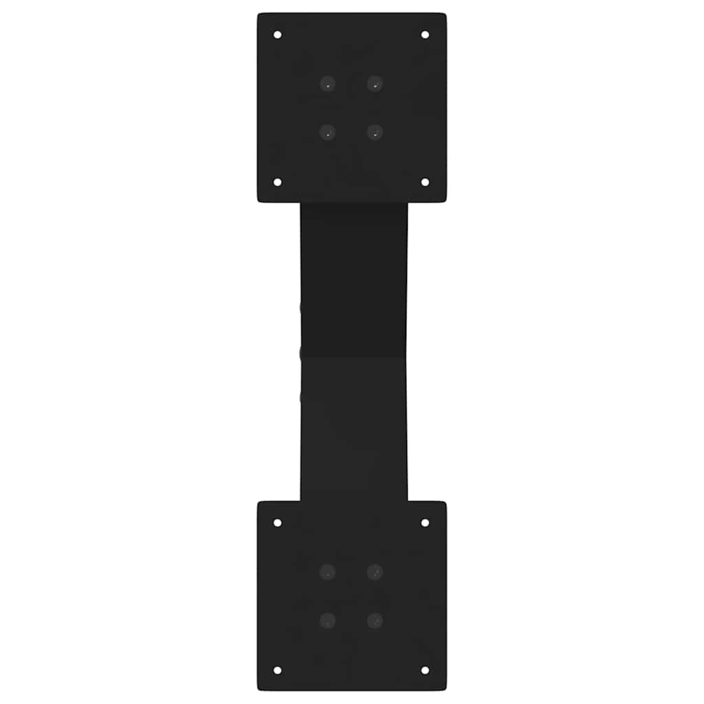 sofabordsben X-formet 2 stk. sort 50x(30-31) cm stål