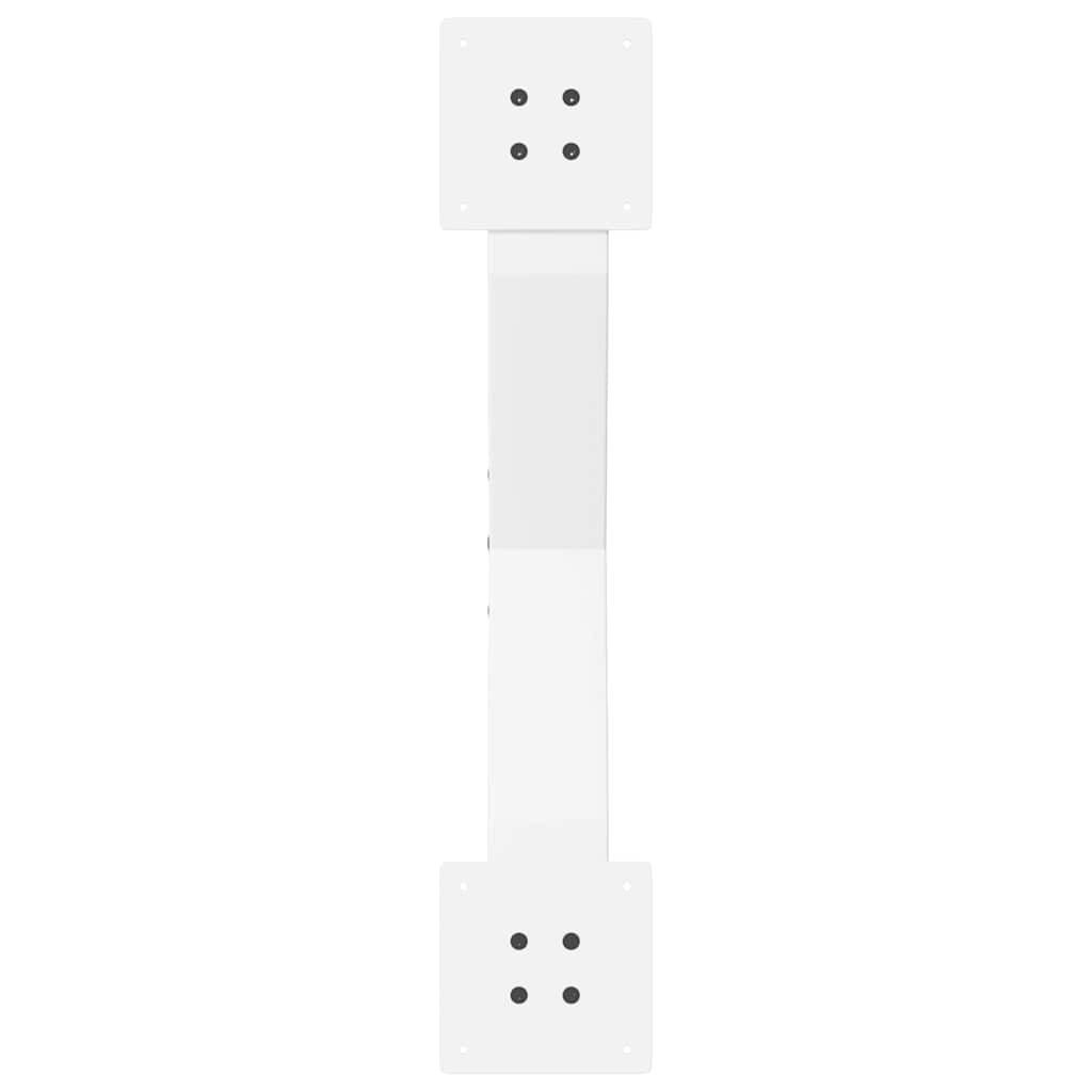 sofabordsben X-formet 2 stk. hvid 70 x (30-31) cm stål