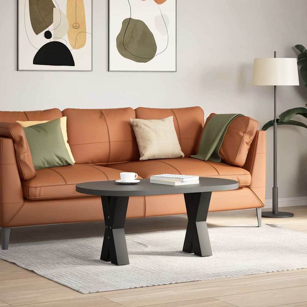 sofabordsben X-formet 2 stk. sort 28 x (42-43) cm stål