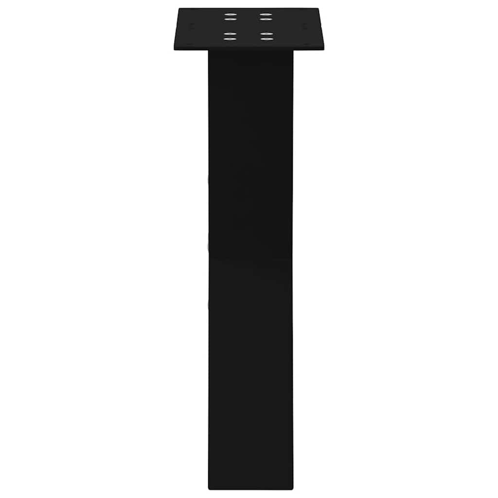 sofabordsben X-formet 2 stk. sort 28 x (42-43) cm stål