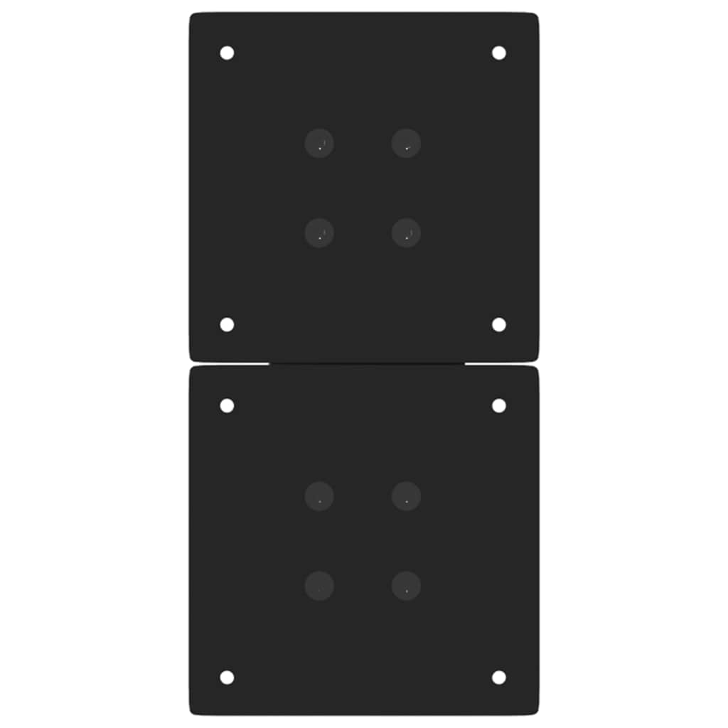 sofabordsben X-formet 2 stk. sort 28 x (42-43) cm stål