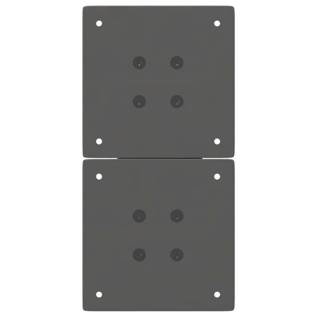 sofabordsben X-formet 2 stk. antracit 28 x (42-43) cm stål