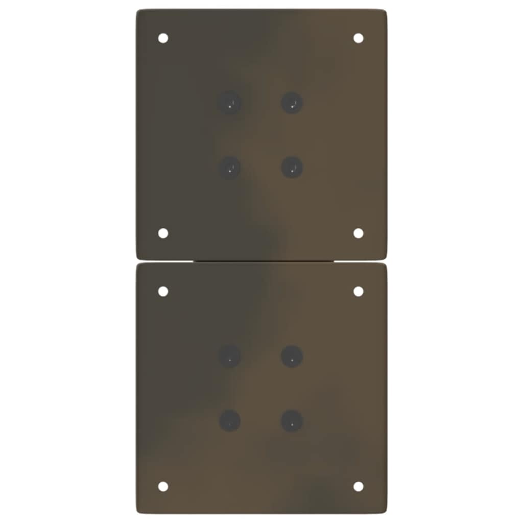 sofabordsben X-formet 2 stk. naturstål 28 x (42-43) cm stål