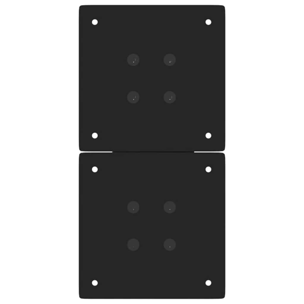 sofabordsben X-formet 2 stk. sort 38 x (42-43) cm stål