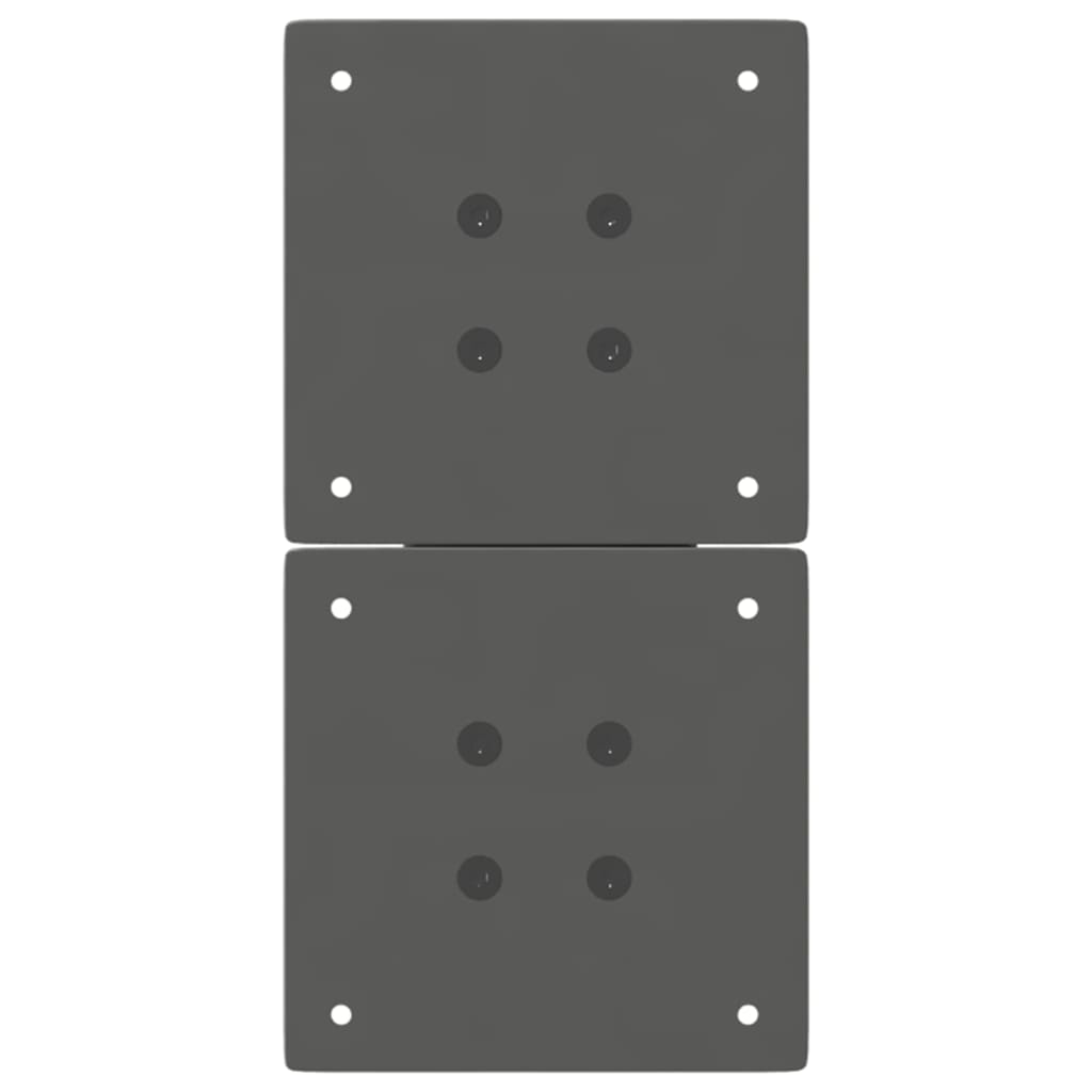 sofabordsben X-formet 2 stk. antracit 38 x (42-43) cm stål