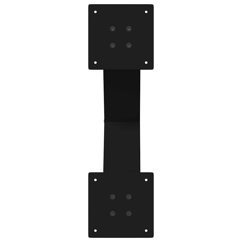 sofabordsben X-formet 2 stk. sort 50x(42-43) cm stål