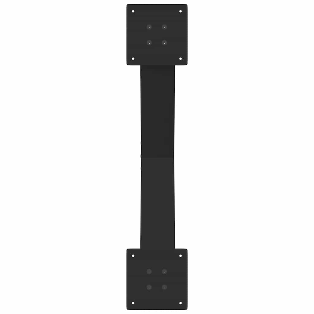 sofabordsben X-formet 2 stk. sort 70 x (42-43) cm stål