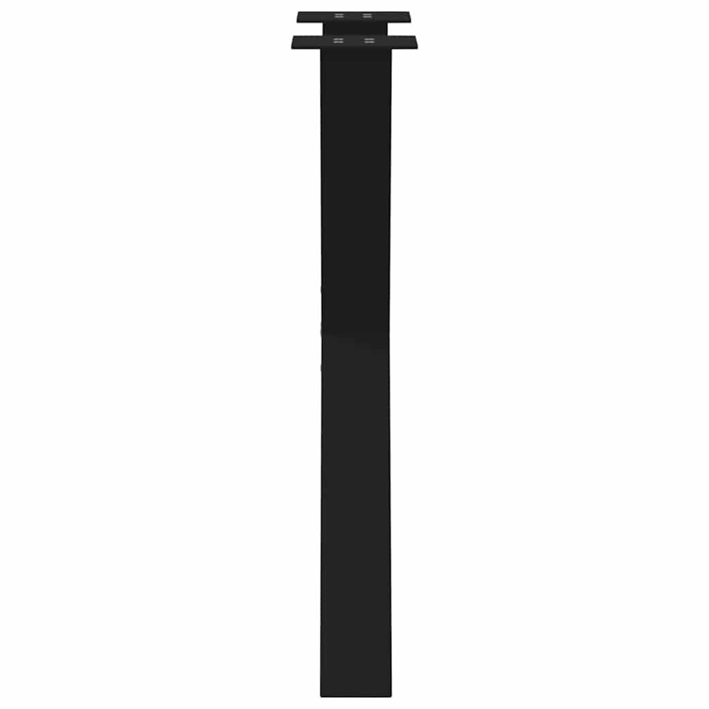 spisebordsben X-formet 2 stk. sort 50x(72-73) cm stål