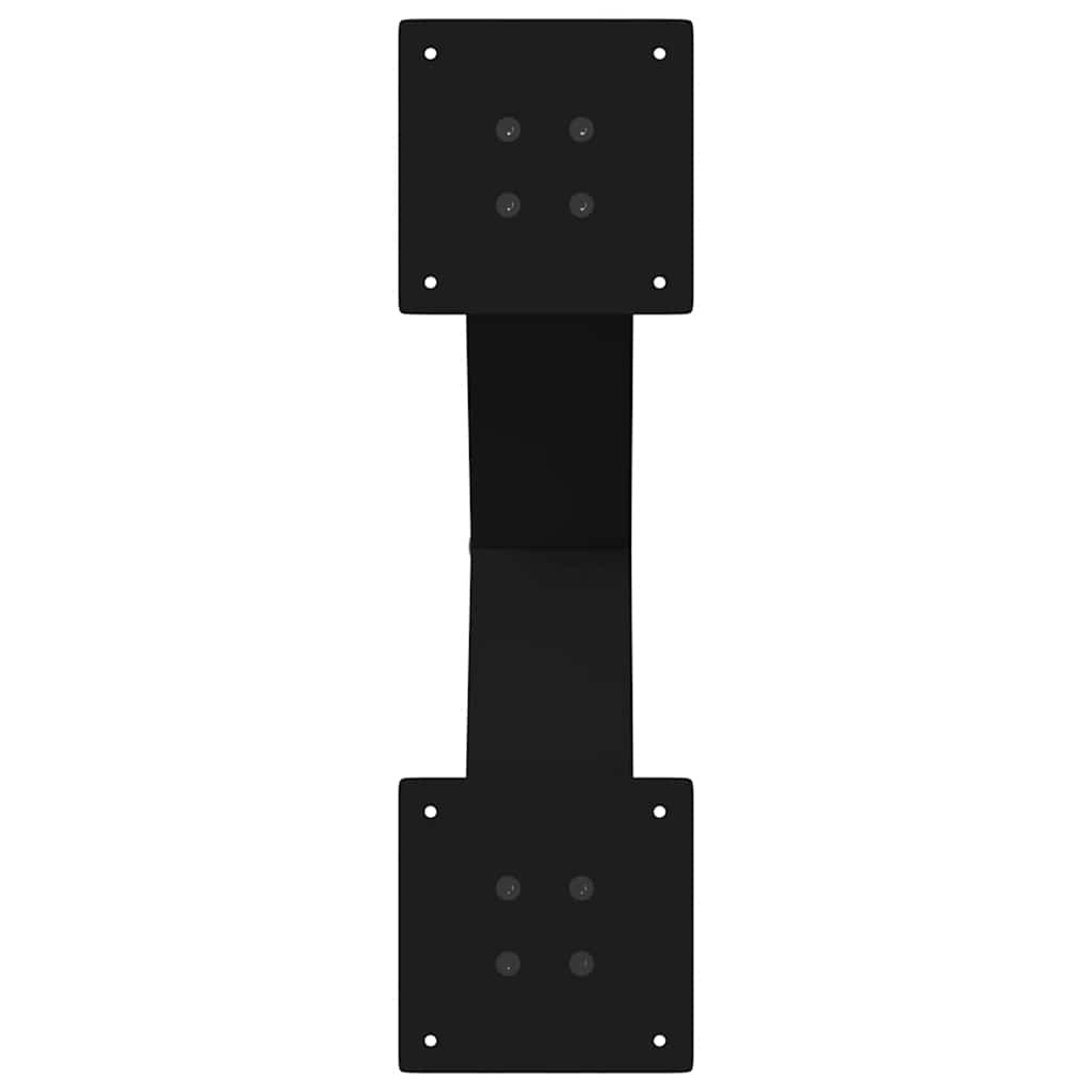 spisebordsben X-formet 2 stk. sort 50x(72-73) cm stål