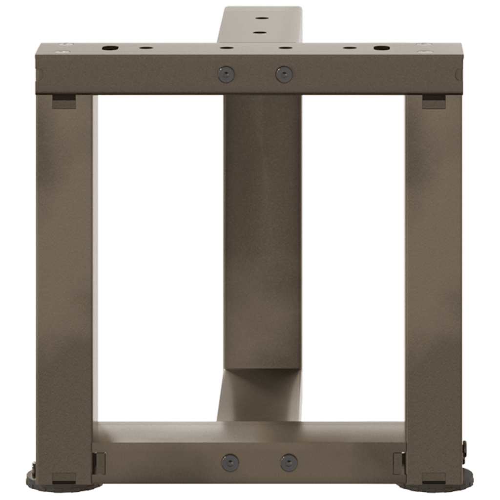sofabordsben T-formet 2 stk. sort 30x25x(30-31) cm stål