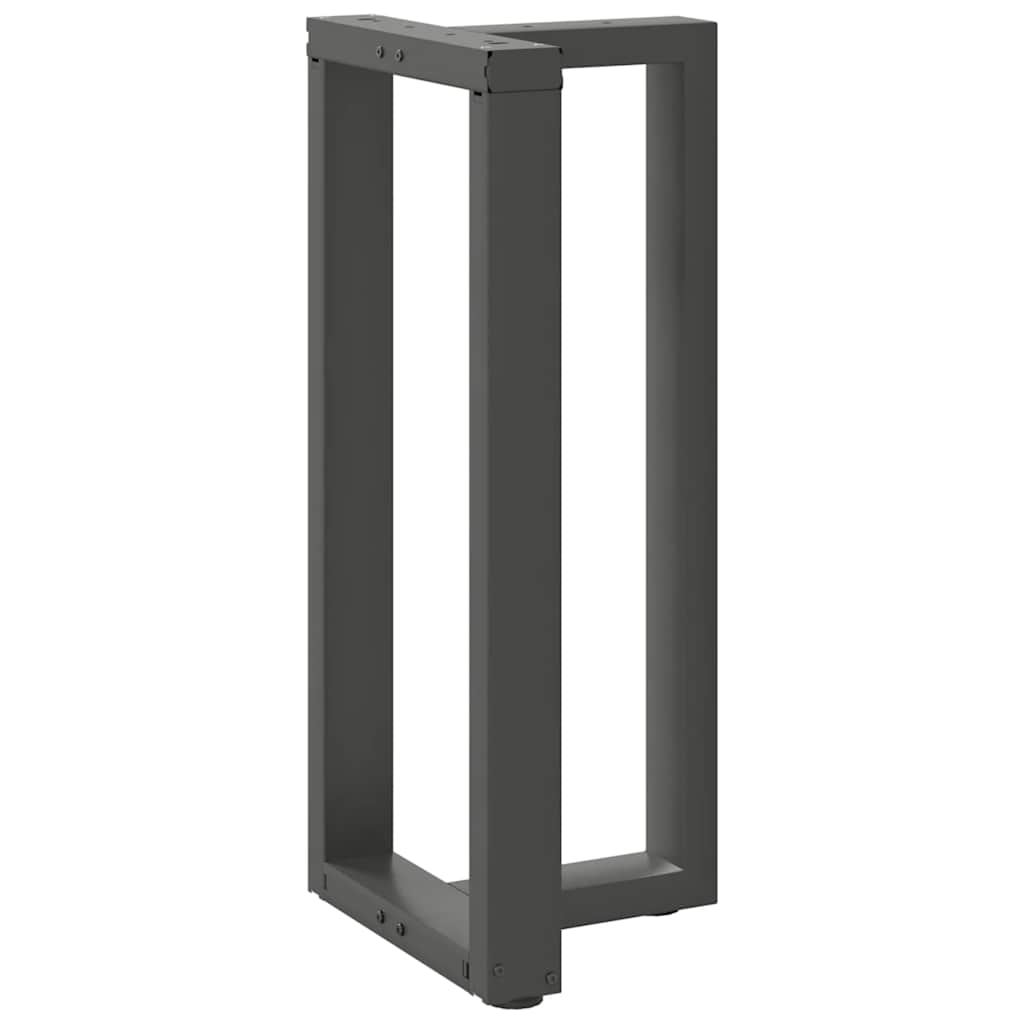 barbordsben T-formet 2 stk. antracit 40x35x(90-91) cm stål