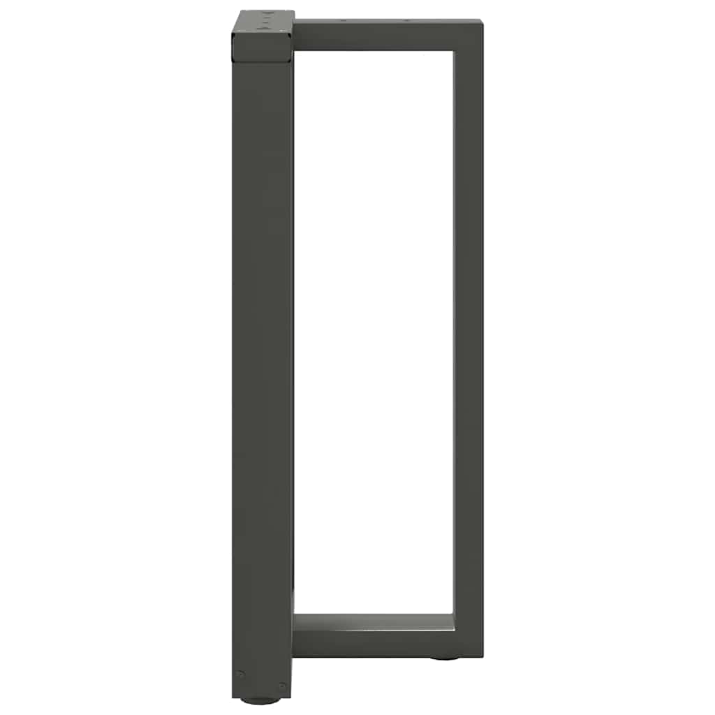 barbordsben T-formet 2 stk. antracit 40x35x(90-91) cm stål