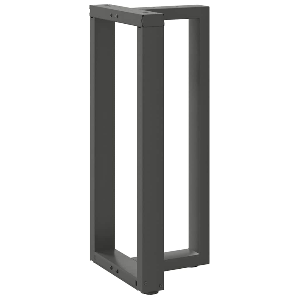 barbordsben T-formet 2 stk. antracit 50x35x(90-91) cm stål