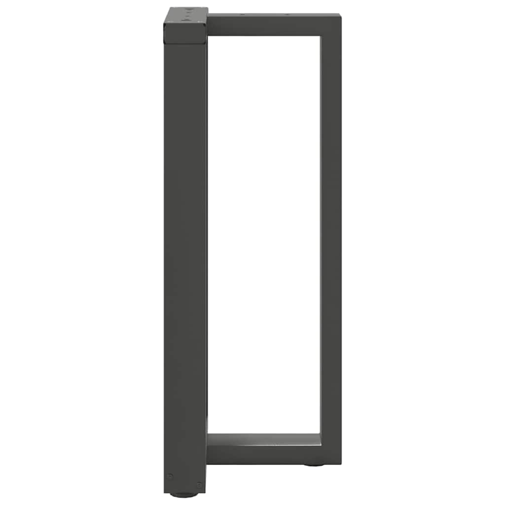 barbordsben T-formet 2 stk. antracit 50x35x(90-91) cm stål