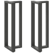barbordsben T-formet 2 stk. antracit 40x35x(110-111) cm stål