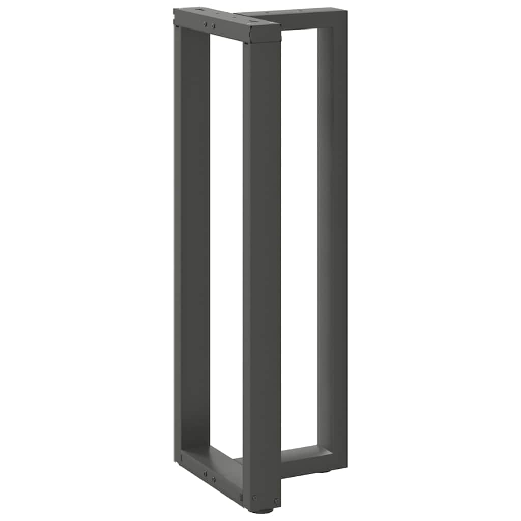 barbordsben T-formet 2 stk. antracit 50x35x(110-111) cm stål