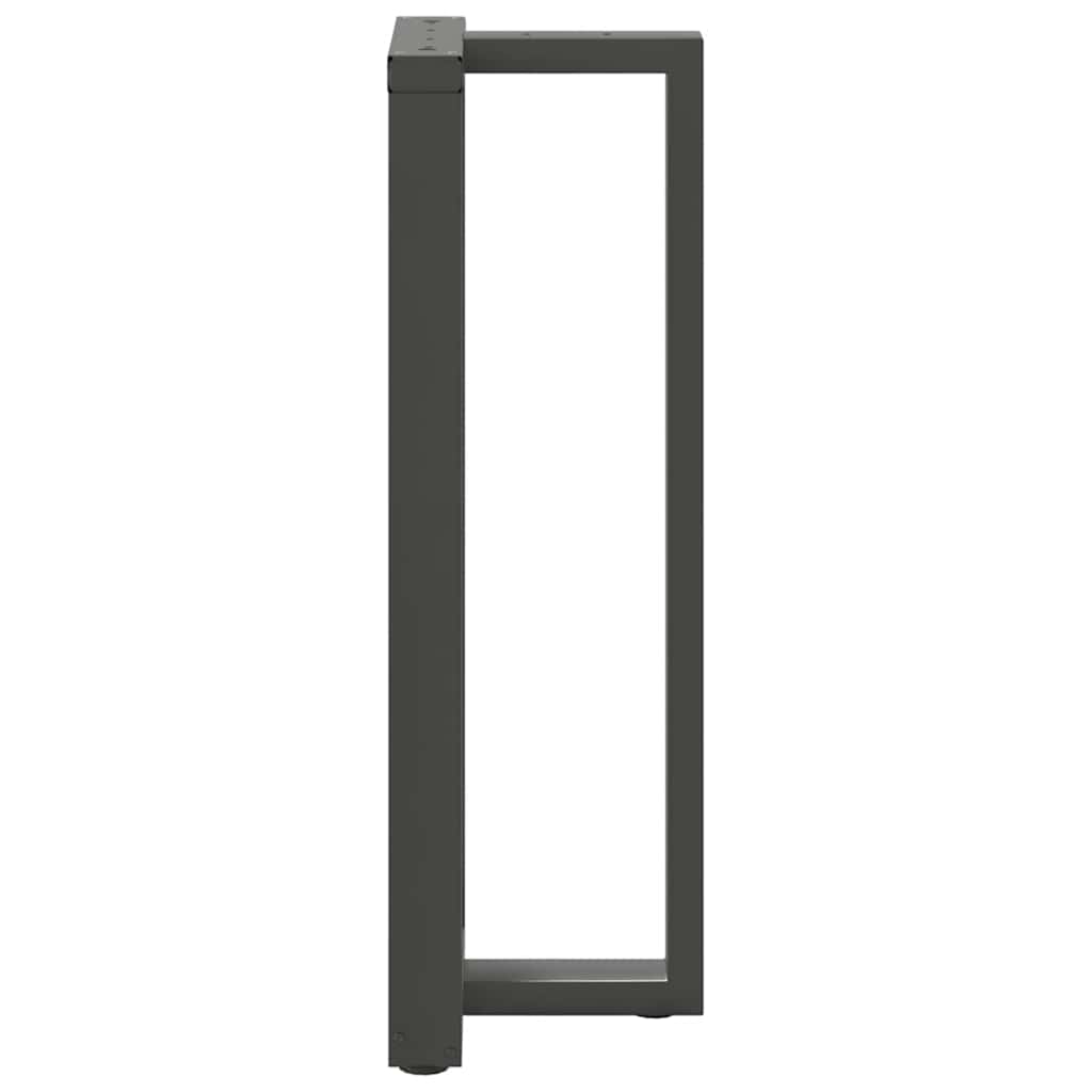 barbordsben T-formet 2 stk. antracit 50x35x(110-111) cm stål