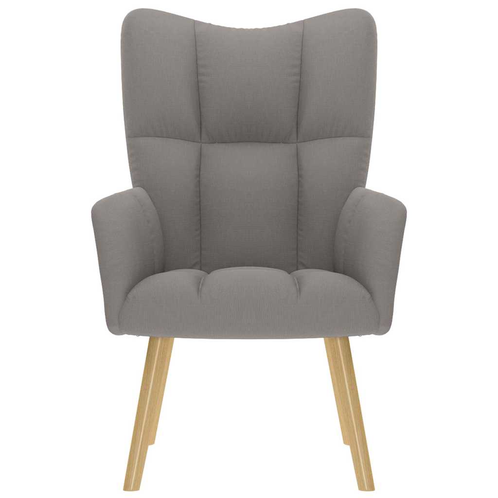 lænestol stof gråbrun