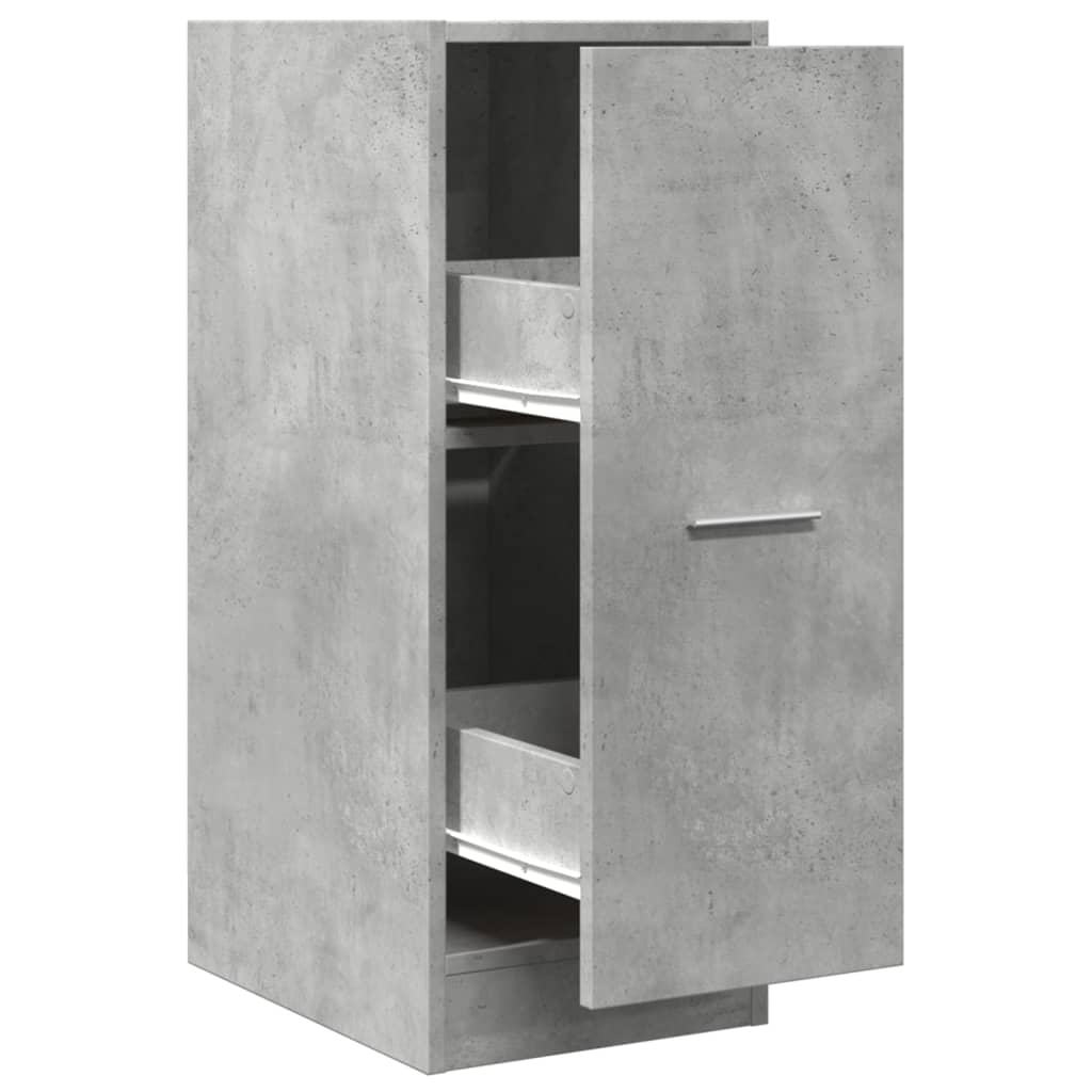 apotekerskab 30x41x77,5 cm konstrueret træ betongrå