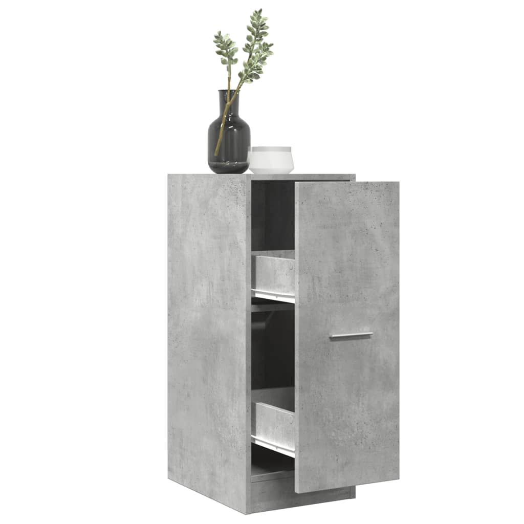 apotekerskab 30x41x77,5 cm konstrueret træ betongrå