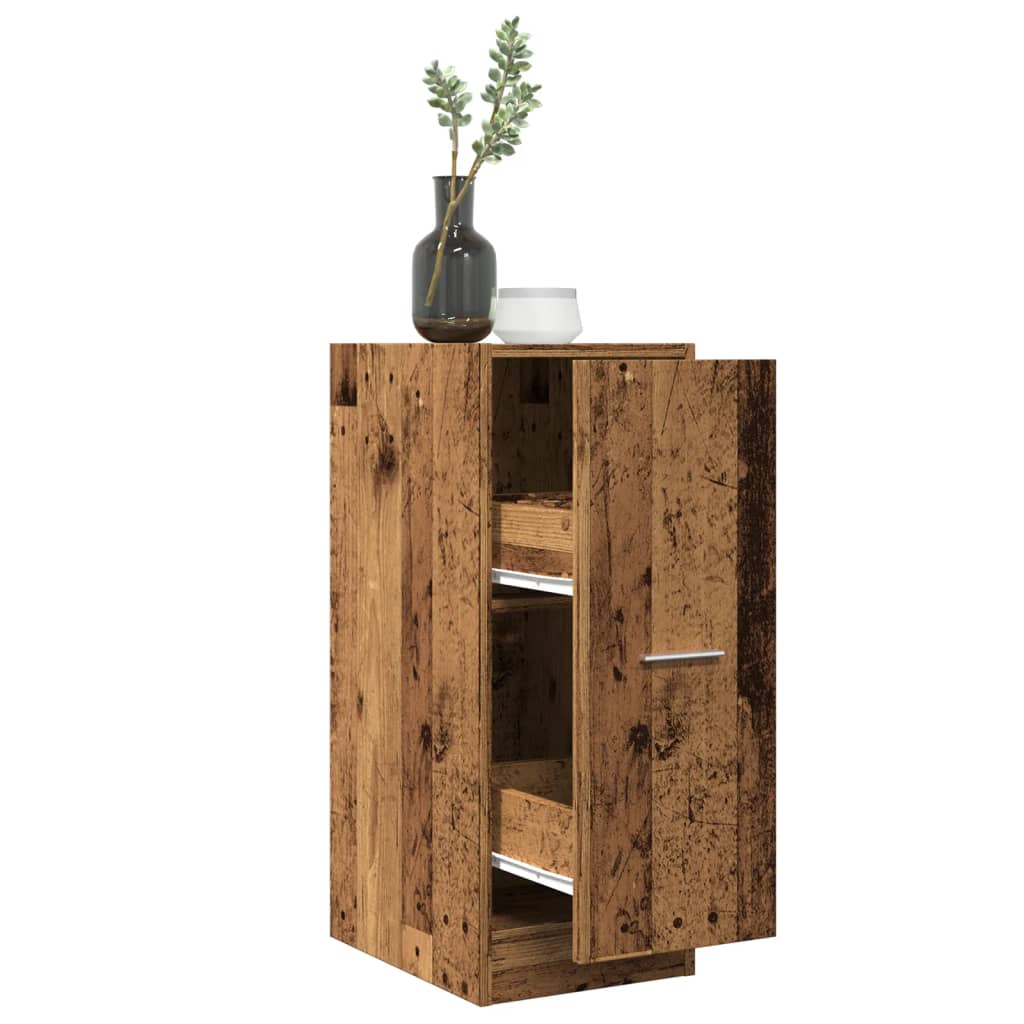 apotekerskab 30x41x77,5 cm konstrueret træ gammelt træ-look