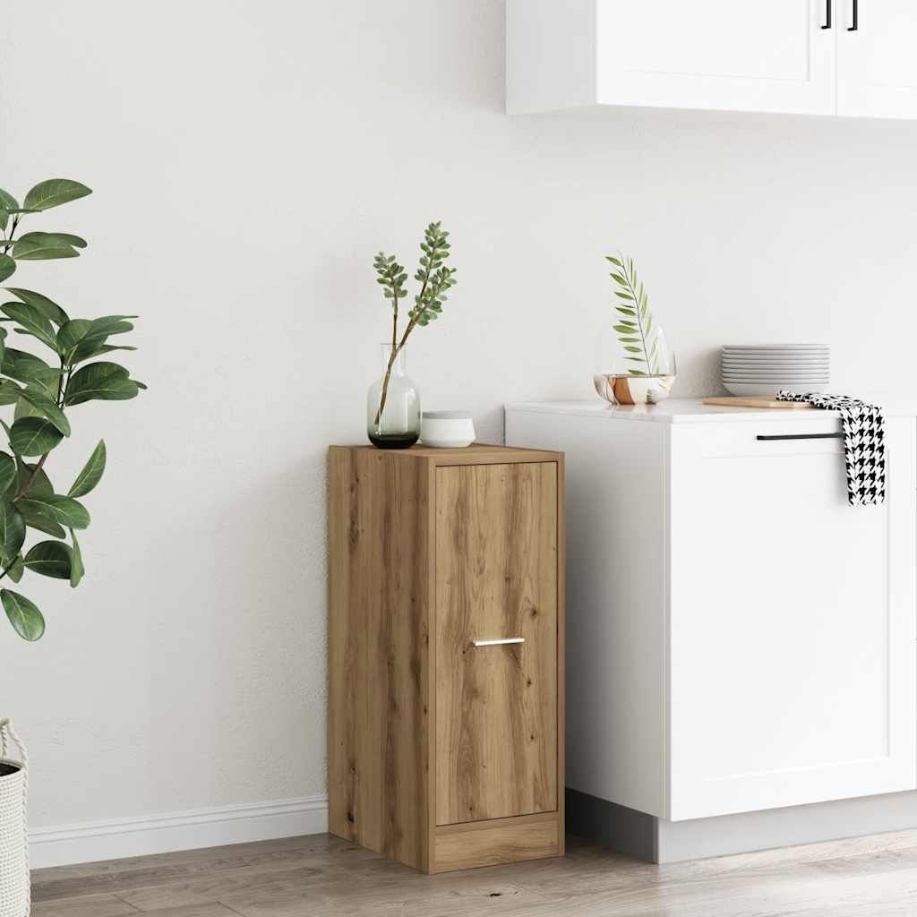 apotekerskab 30x41x77,5 cm konstrueret træ egetræsfarve