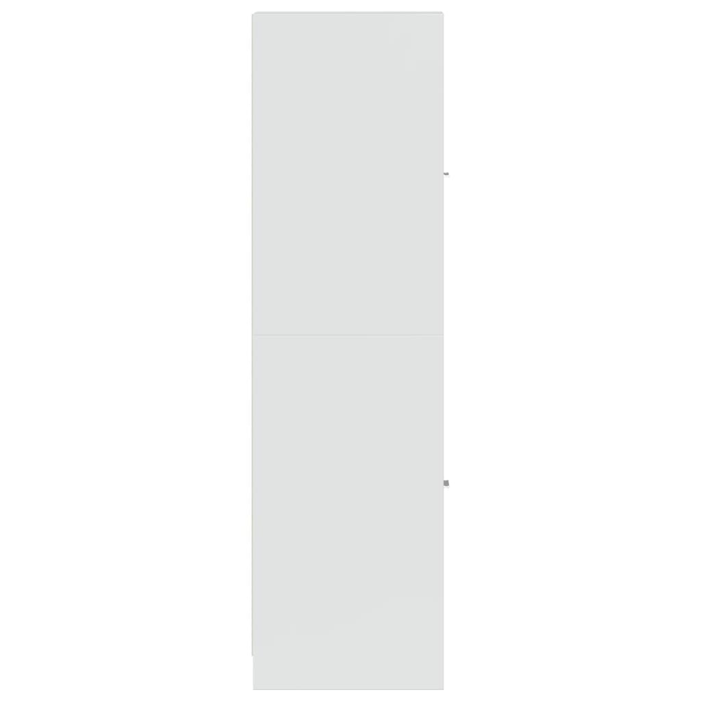 apotekerskab 30x41x144,5 cm konstrueret træ hvid højglans