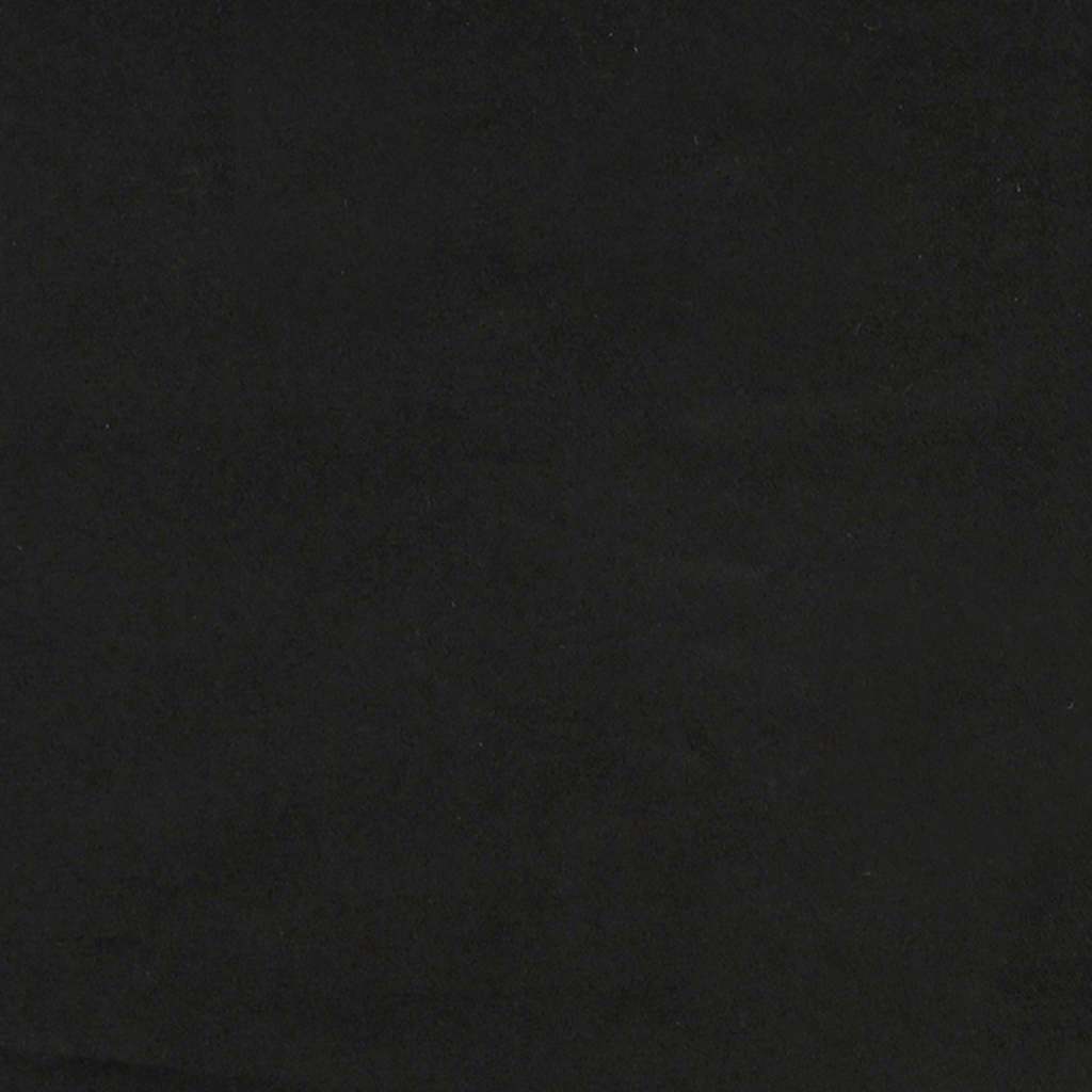 elskovssofa 111 cm fløjl sort