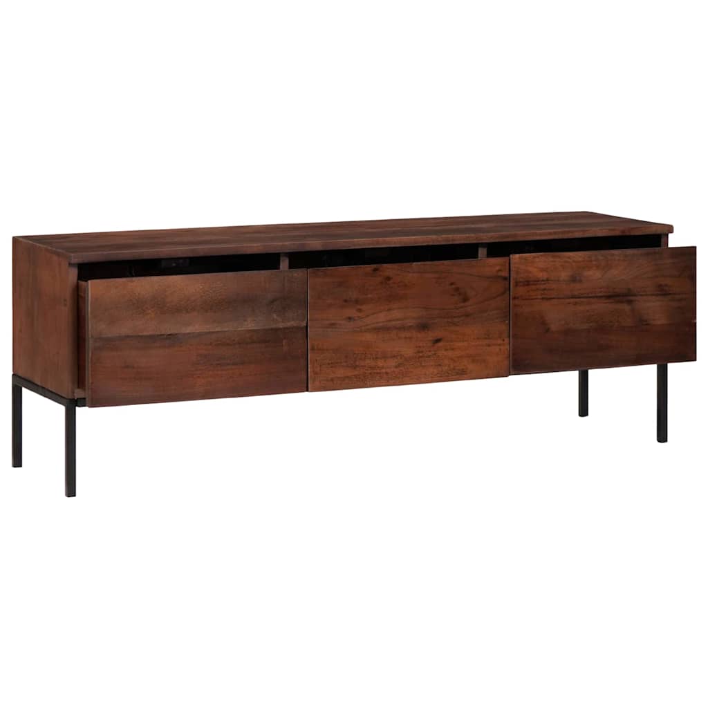 Medieopbevaringsskabe & -reoler honningfarvet 110 x 30 x 36 cm