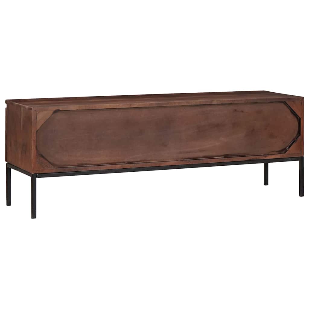 Medieopbevaringsskabe & -reoler honningfarvet 110 x 30 x 36 cm