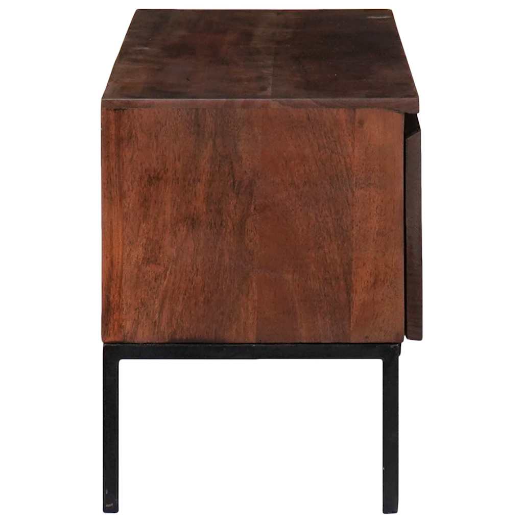 Medieopbevaringsskabe & -reoler honningfarvet 110 x 30 x 36 cm