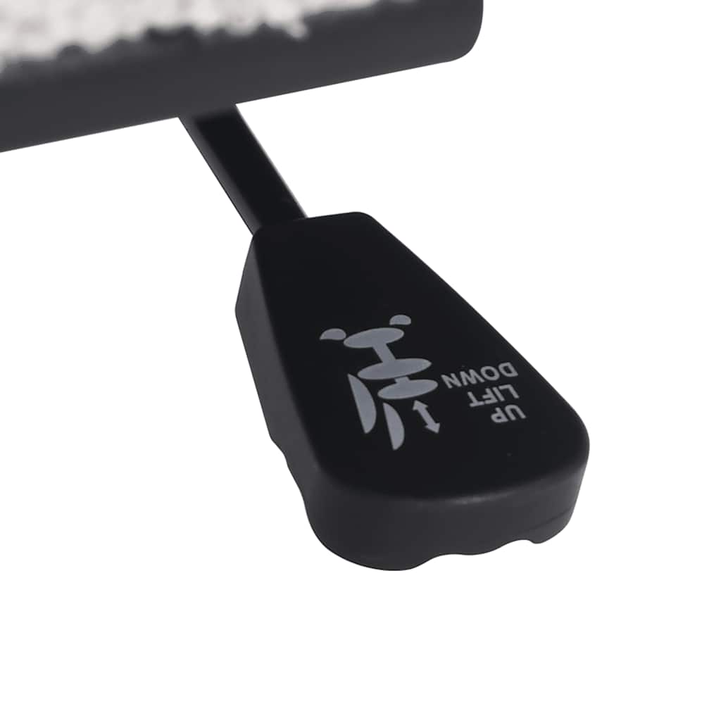 drejelig kontorstol Creme krøllet uld-lignende stof