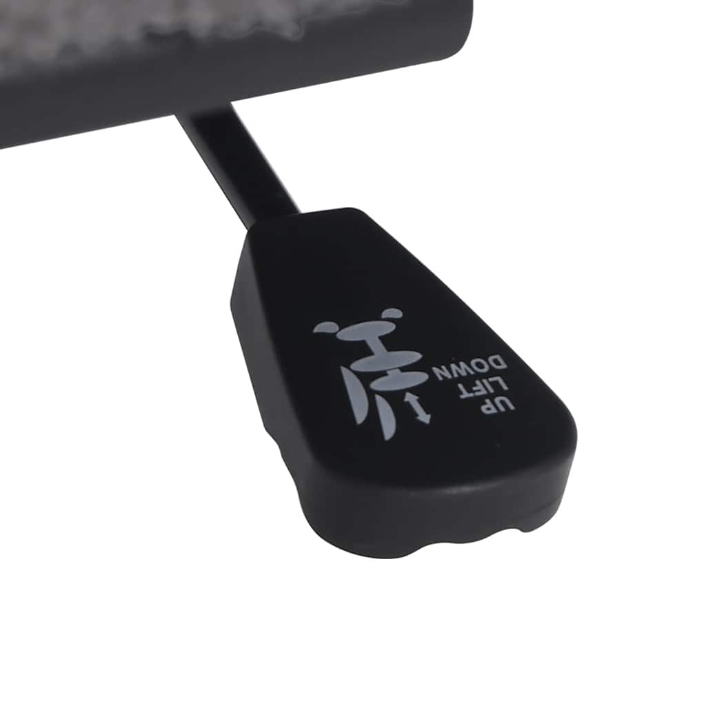 drejelig kontorstol Mørkegråt krøllet uld-lignende stof