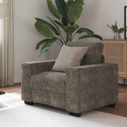 Sofa Stol med pude Mørkegrå Kunstlæder