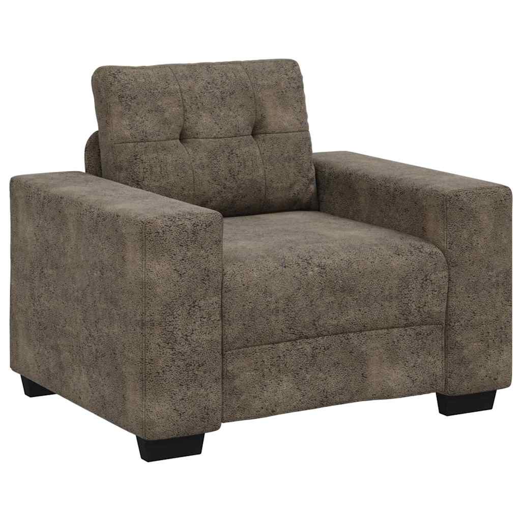 Sofa Stol med pude Mørkegrå Kunstlæder