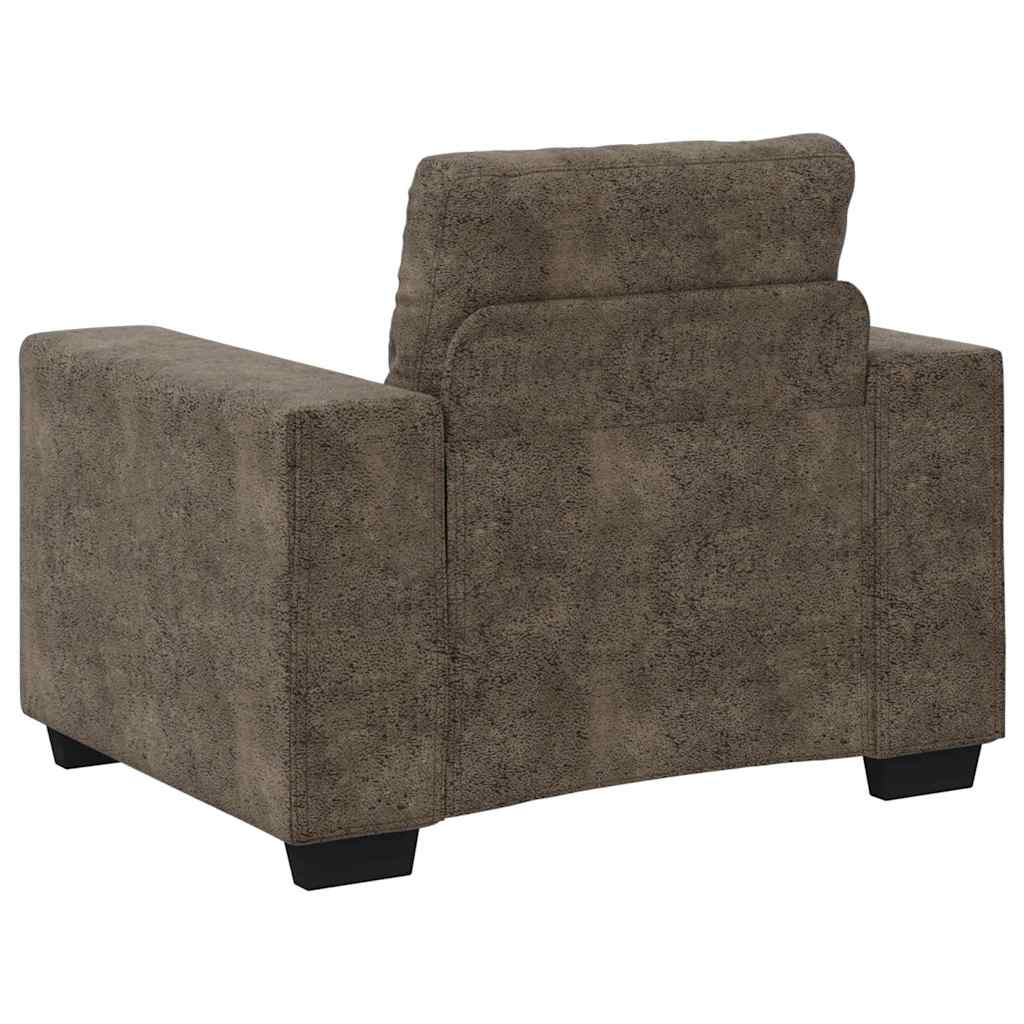 Sofa Stol med pude Mørkegrå Kunstlæder