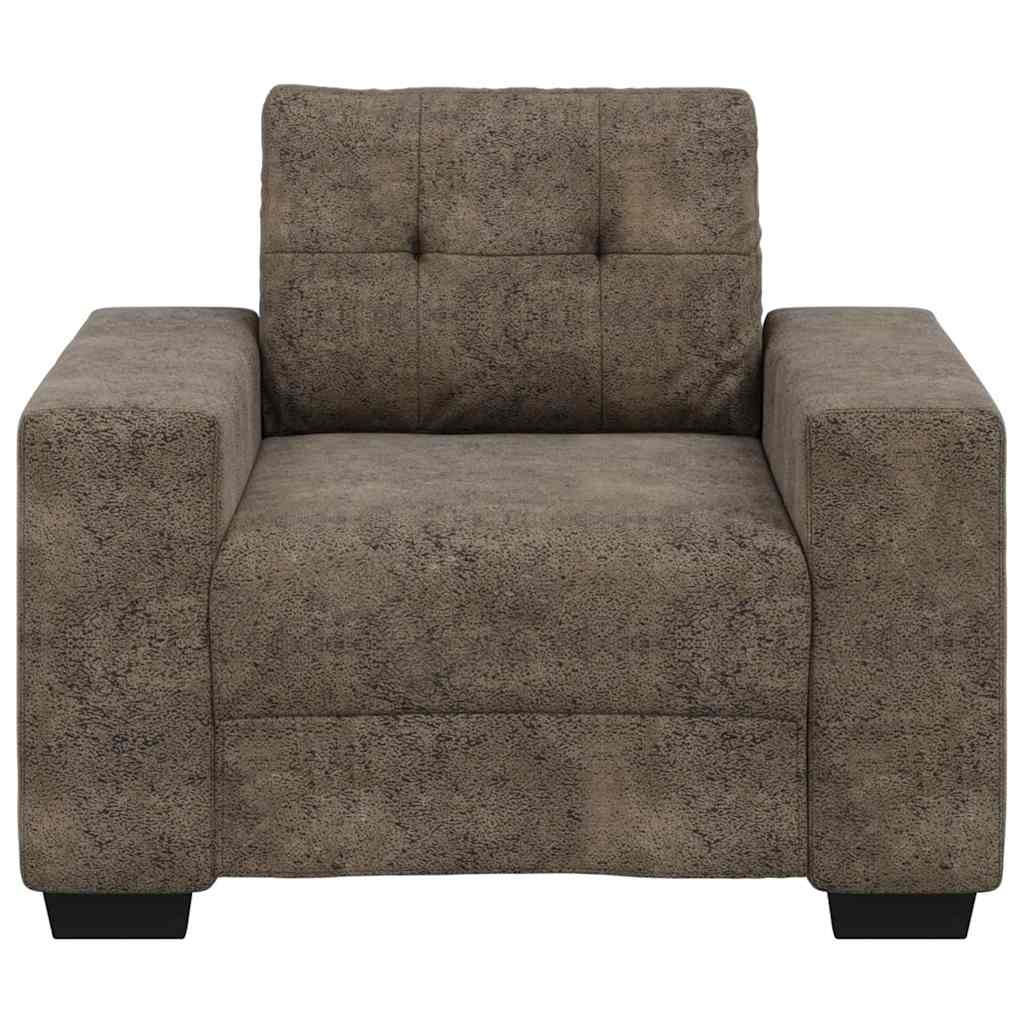 Sofa Stol med pude Mørkegrå Kunstlæder