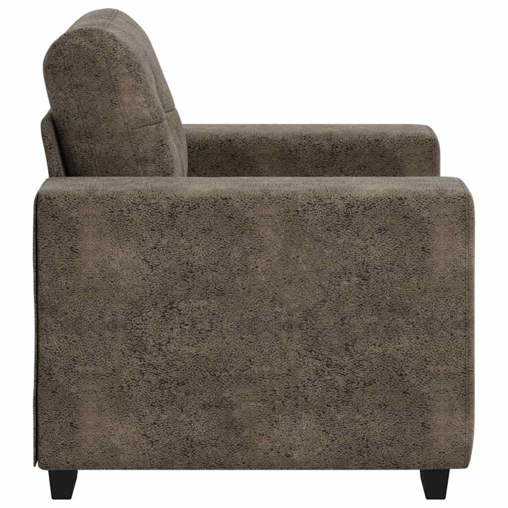 Sofa Stol med pude Mørkegrå Kunstlæder