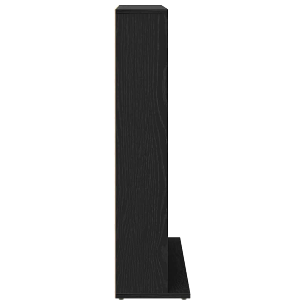 cd-reol 100x23x89,5 cm konstrueret træ sort-eg