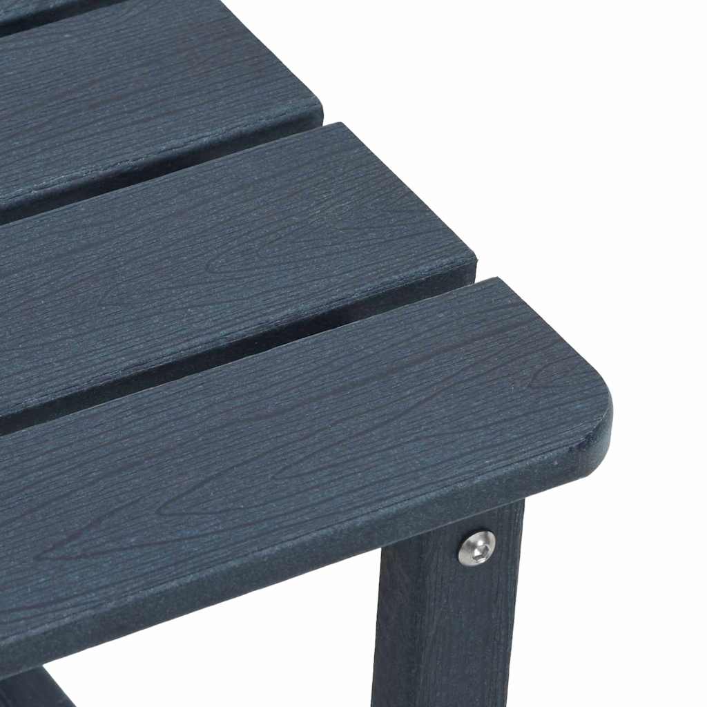 Adirondack sidebord Marineblå 38 x 38 x 46 cm HDPE