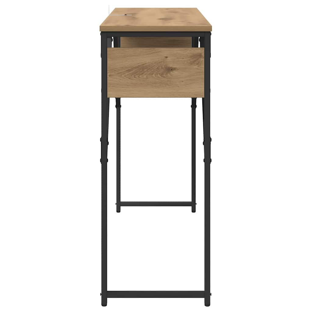 Konsolbord Artisan Egetræ 105x30x75cm Konstrueret træ