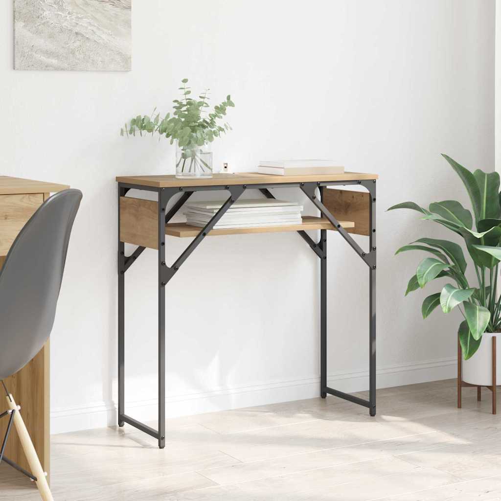 Konsolbord artisan eg 75x30x75cm Konstrueret træ