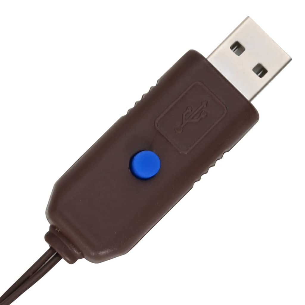 Juletræ med 100 LED'er Varm hvid 120 cm Rattan