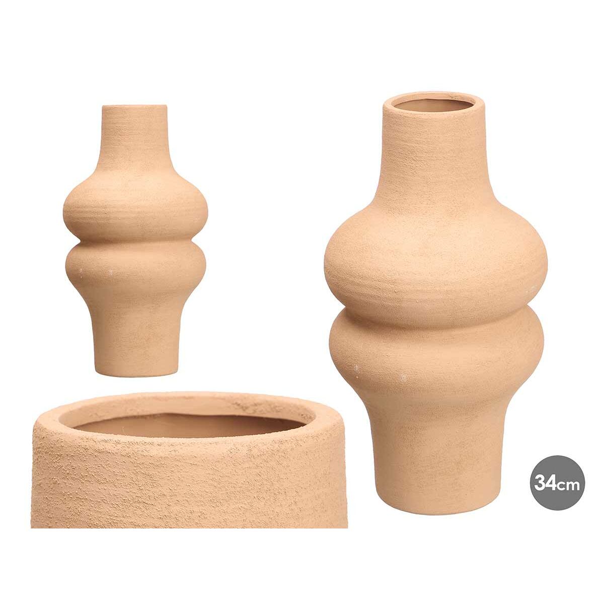 Vase keramik brun