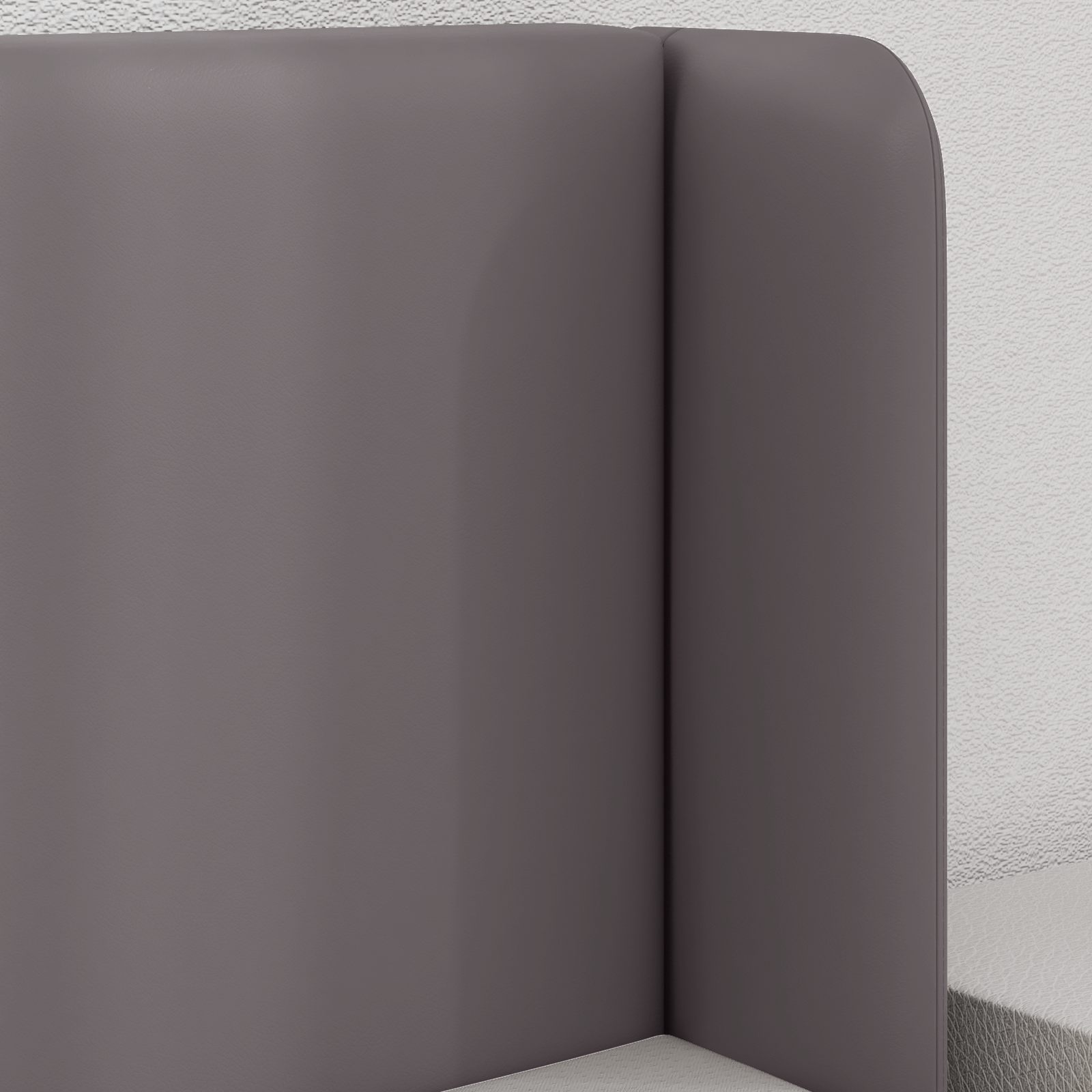 Hovedgærdeøre 2 pcs Grå 40 x 16 x 5 cm Plywood og Faux Læder