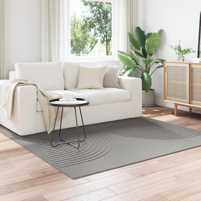 Områdetæpper Firkantet GALATI Grå 200 x 200 cm Polyester