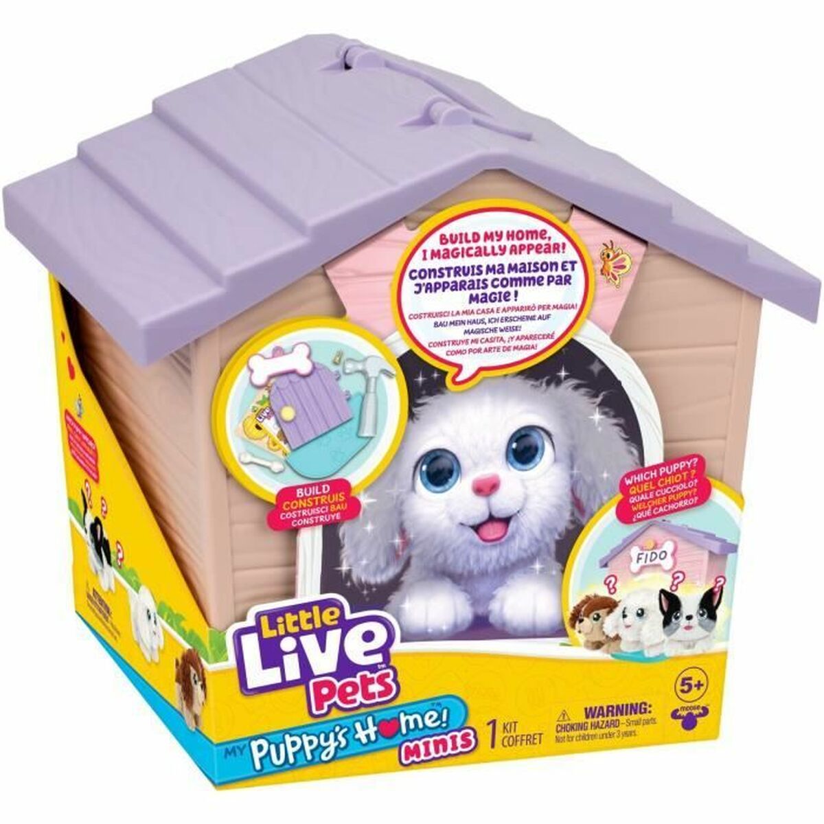 Bamse Little Live Pets Surprise Niche Pink plys Frø Hund billede