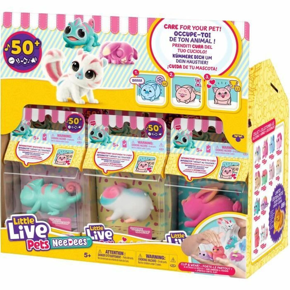 Bamse Little Live Pets Hvid Jaune Plastik